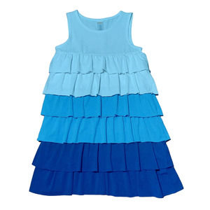 Gymboree (2010) color blocked tiered tank dress